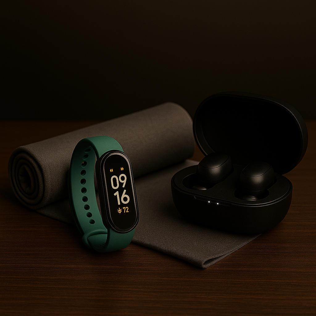 Combo Activando: Toalla de Secado Rápido + SmartBand M8 + Auriculares A6S