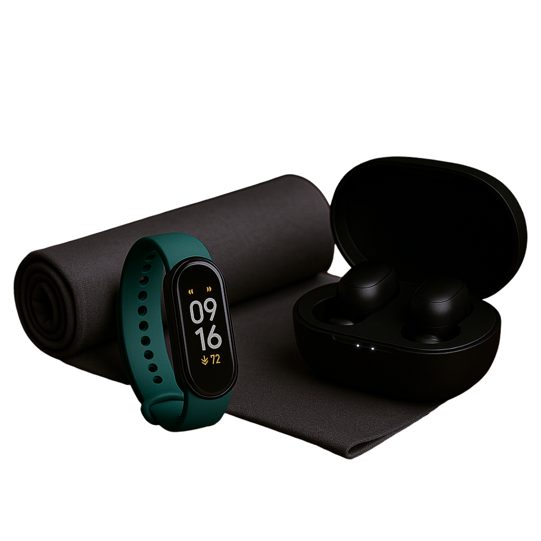 Combo Activando: Toalla de Secado Rápido + SmartBand M8 + Auriculares A6S