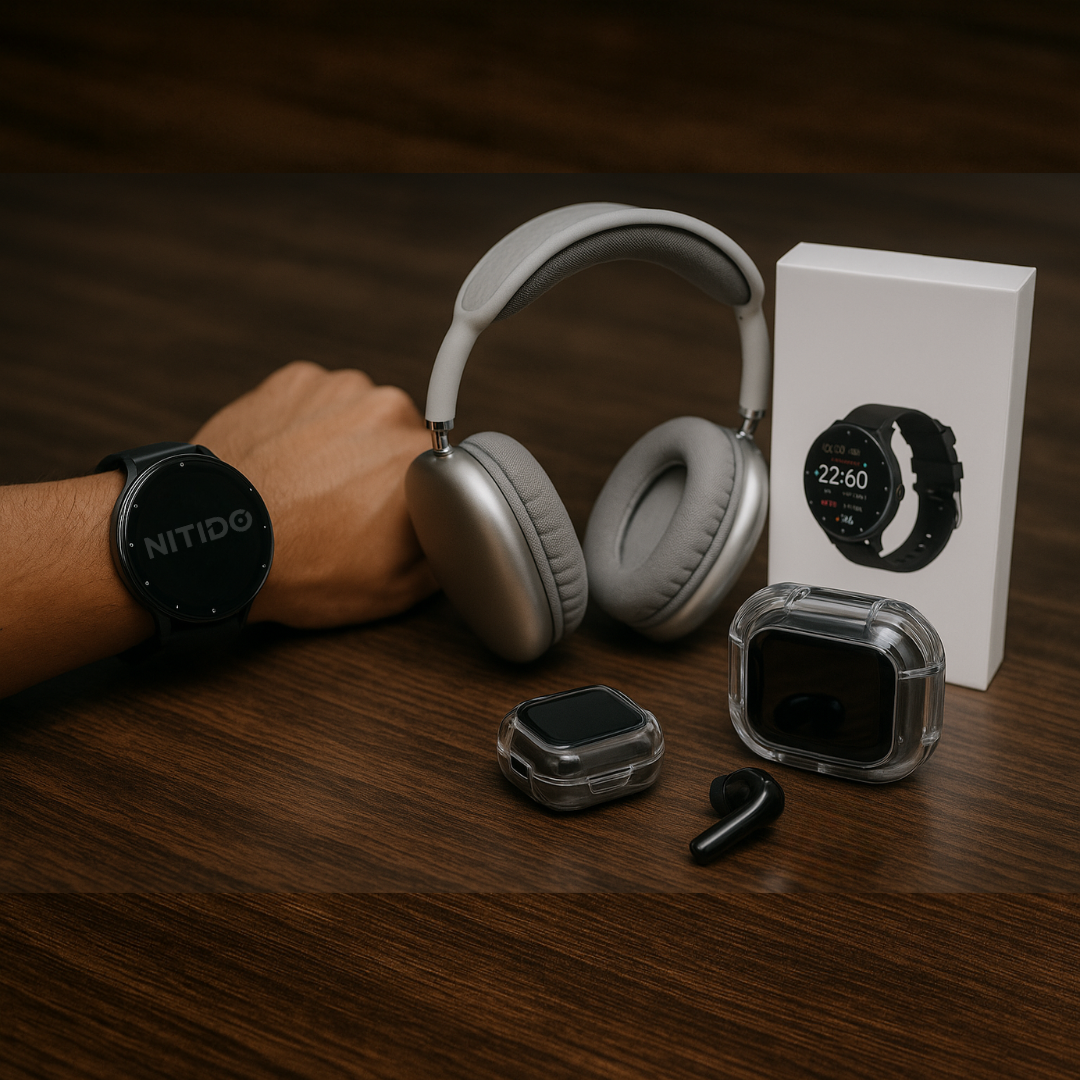 Kit Premium: Smartwatch + Air Max + P9 Plus Max